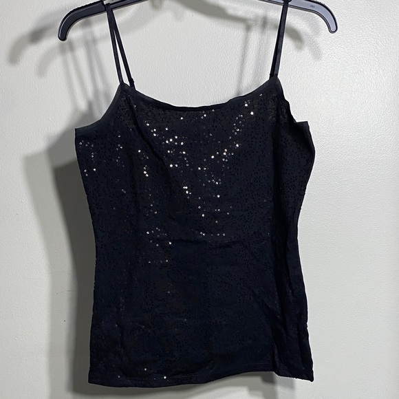 Ann Taylor Tops - Ann Taylor Midnight Sequin Tank Top